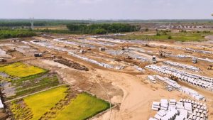 công trường dự án vinhomes saigon park hóc môn