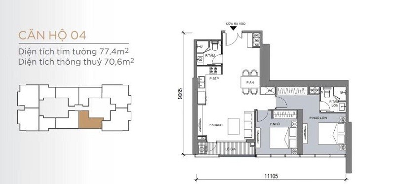 One Central Saigon - layout 2pn